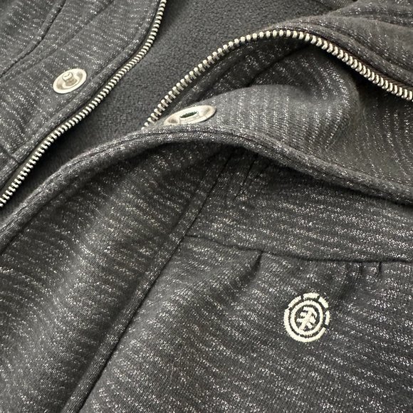 Women's Ezekiel Jacket. Large - Black/White.  Zip/Button. - Picture 4 of 6